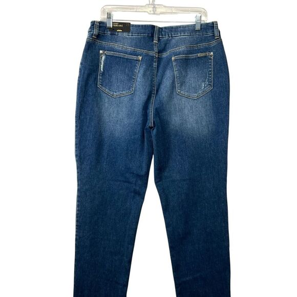 Chicos So Slimming Girlfriend Slim Leg Ankle Jeans chicos 2.5 embroidered jeans - Picture 7 of 16